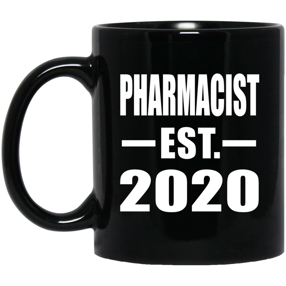 Pharmacist Established EST. 2020 - 11oz Coffee Mug Black