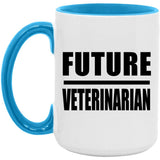 Future Veterinarian - 15oz Accent Mug Blue