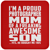 Proud Photographer Mom Of Awesome Son - Drink Coaster
