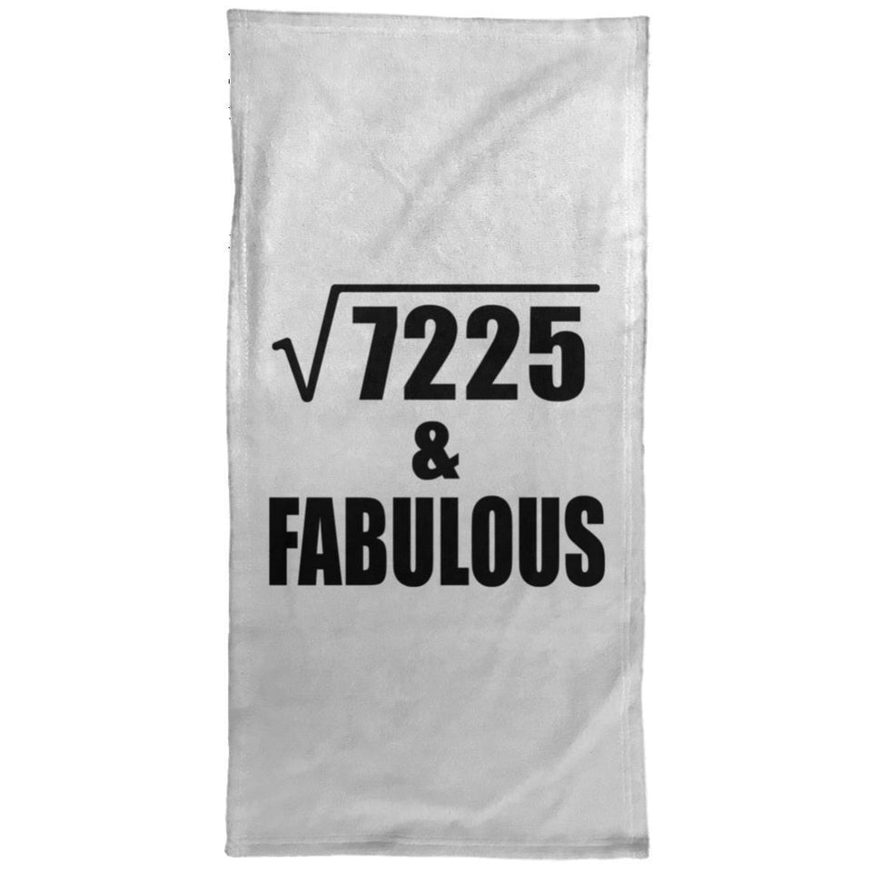 85th Birthday Square Root of 7225 & Fabulous - Hand Towel