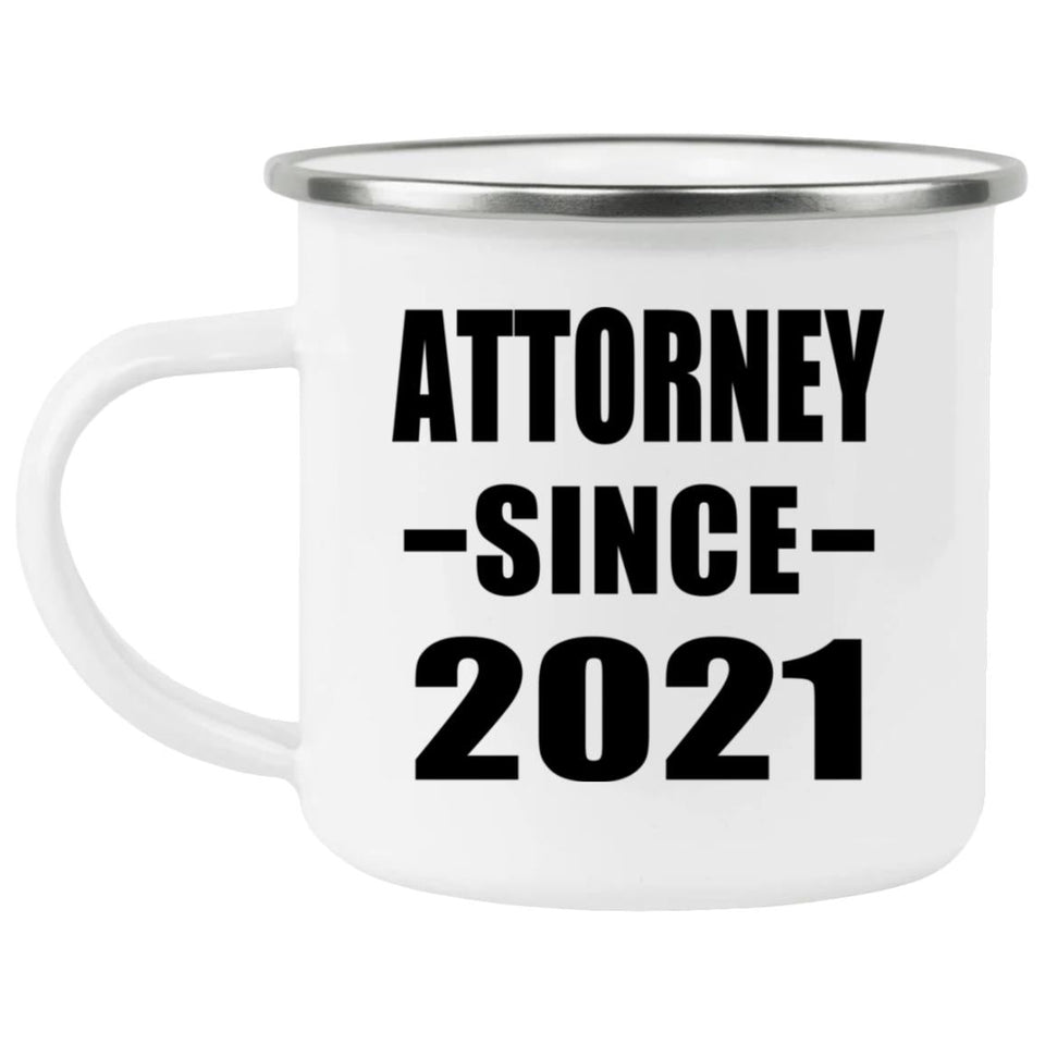 Attorney Since 2021 - 12oz Camping Mug