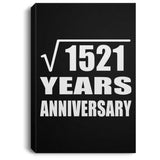 39th Anniversary Square Root of 1521 Years Anniversary - Canvas Portrait