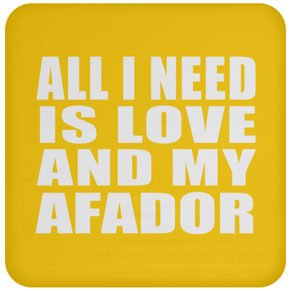 All I Need Is Love And My Afador - Drink Coaster