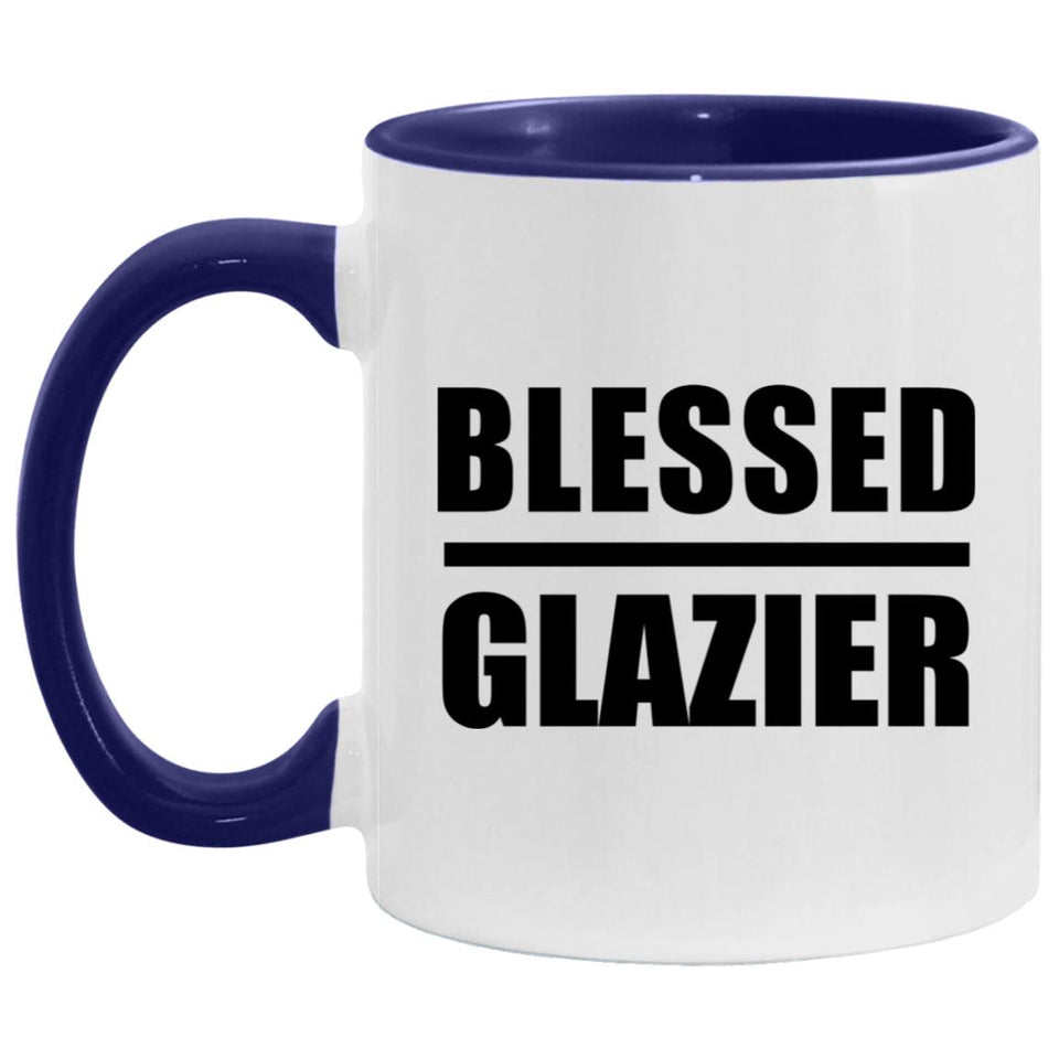 Blessed Glazier - 11oz Accent Mug Purple