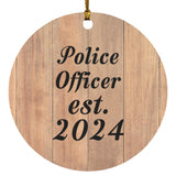 Police Officer Established Est. 2024 - Circle Ornament C