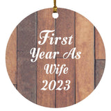 First Year As Wife 2023 - Circle Ornament E