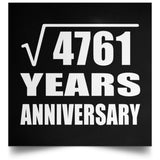 69th Anniversary Square Root of 4761 Years Anniversary - Poster Square