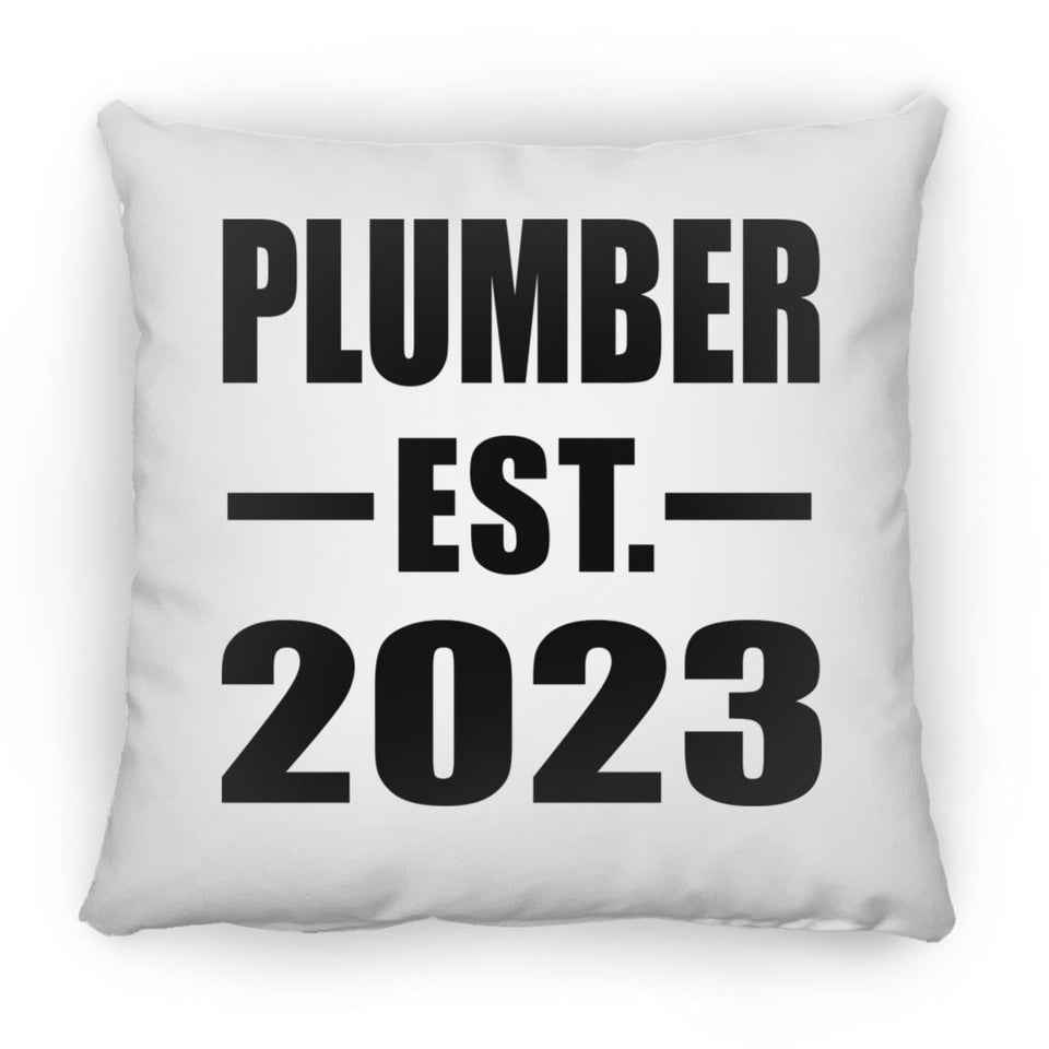 Plumber Established EST. 2023 - Throw Pillow