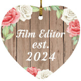 Film Editor Established Est. 2024 - Heart Ornament B