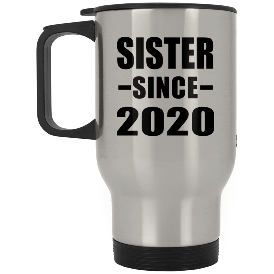 Sister Since 2020 - Silver Travel Mug