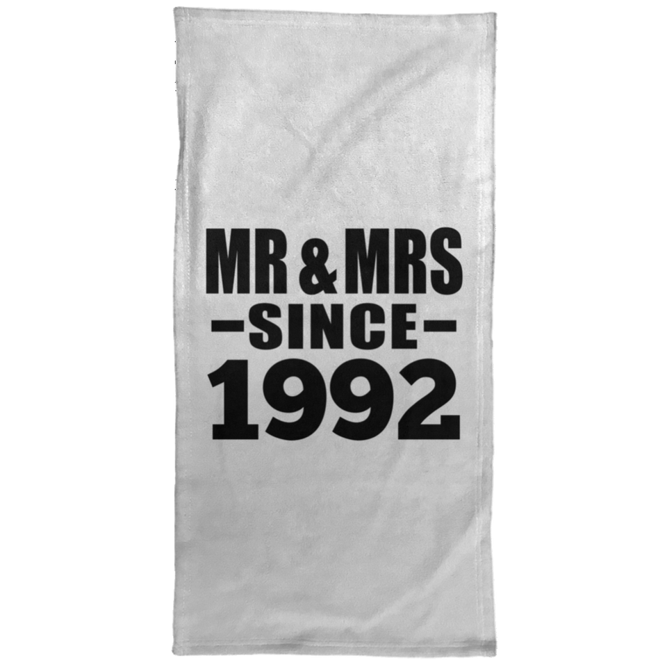 32nd Anniversary Mr & Mrs Since 1992 - Hand Towel