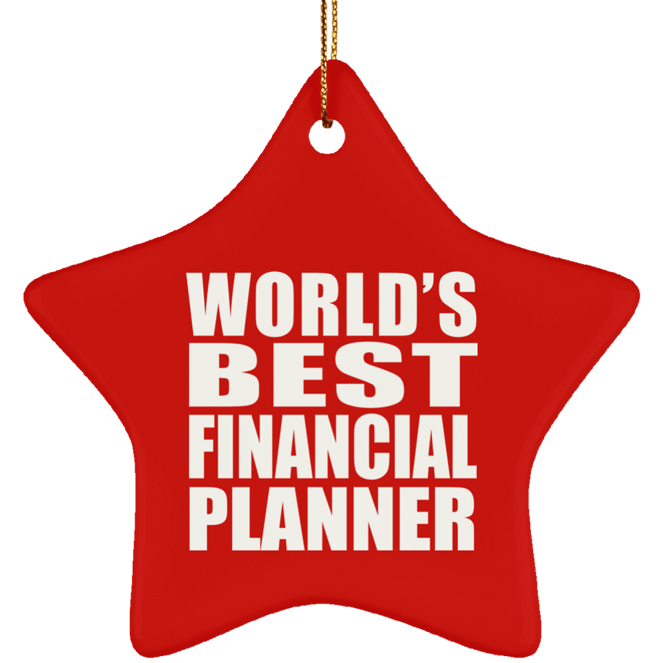 World's Best Financial Planner - Star Ornament