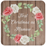 First Christmas As Mamaw - Drink Coaster B