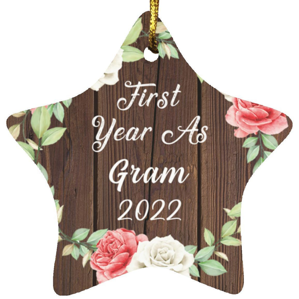 First Year As Gram 2022 - Star Ornament A