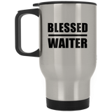 Blessed Waiter - Silver Travel Mug