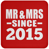 9th Anniversary Mr & Mrs Since 2015 - Drink Coaster