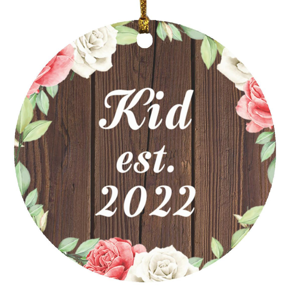 Kid Established Est. 2022 - Circle Ornament A