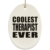 Coolest Therapist Ever - Oval Ornament