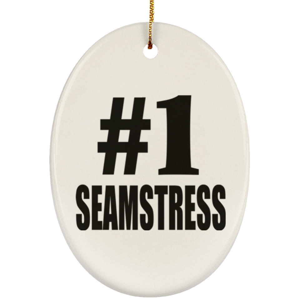 Number One #1 Seamstress - Oval Ornament