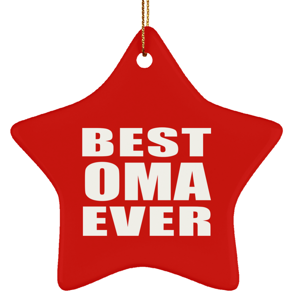 Best Oma Ever - Star Ornament