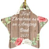 First Christmas As an Amazing Dad 2021 - Star Ornament B