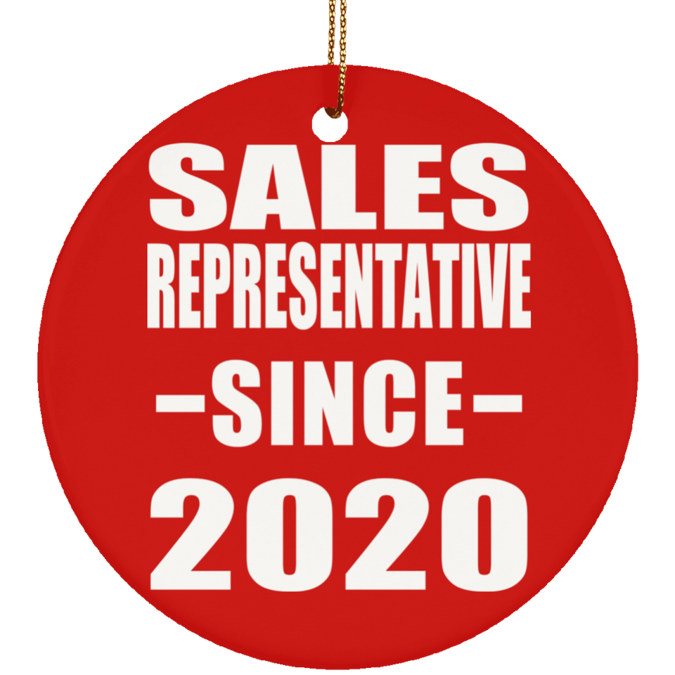 Sales Representative Since 2020 - Circle Ornament