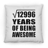 114th Birthday Square Root of 12996 Years of Being Awesome - Throw Pillow
