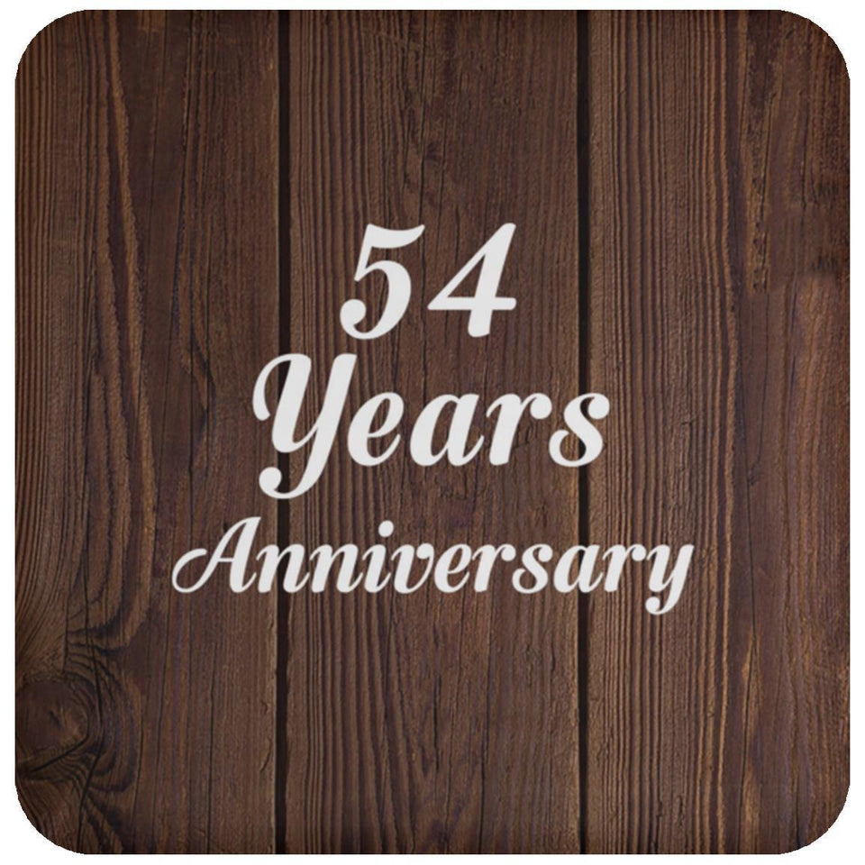 54th Anniversary 54 Years Anniversary - Drink Coaster D