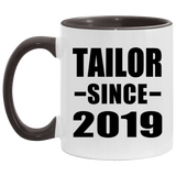 Tailor Since 2019 - 11oz Accent Mug Black