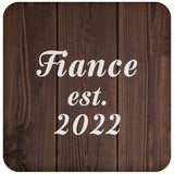 Fiance Established EST. 2022 - Drink Coaster D