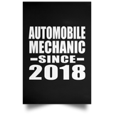 Automobile Mechanic Since 2018 - Poster Portrait