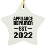 Appliance Repairer Established EST. 2022 - Star Ornament