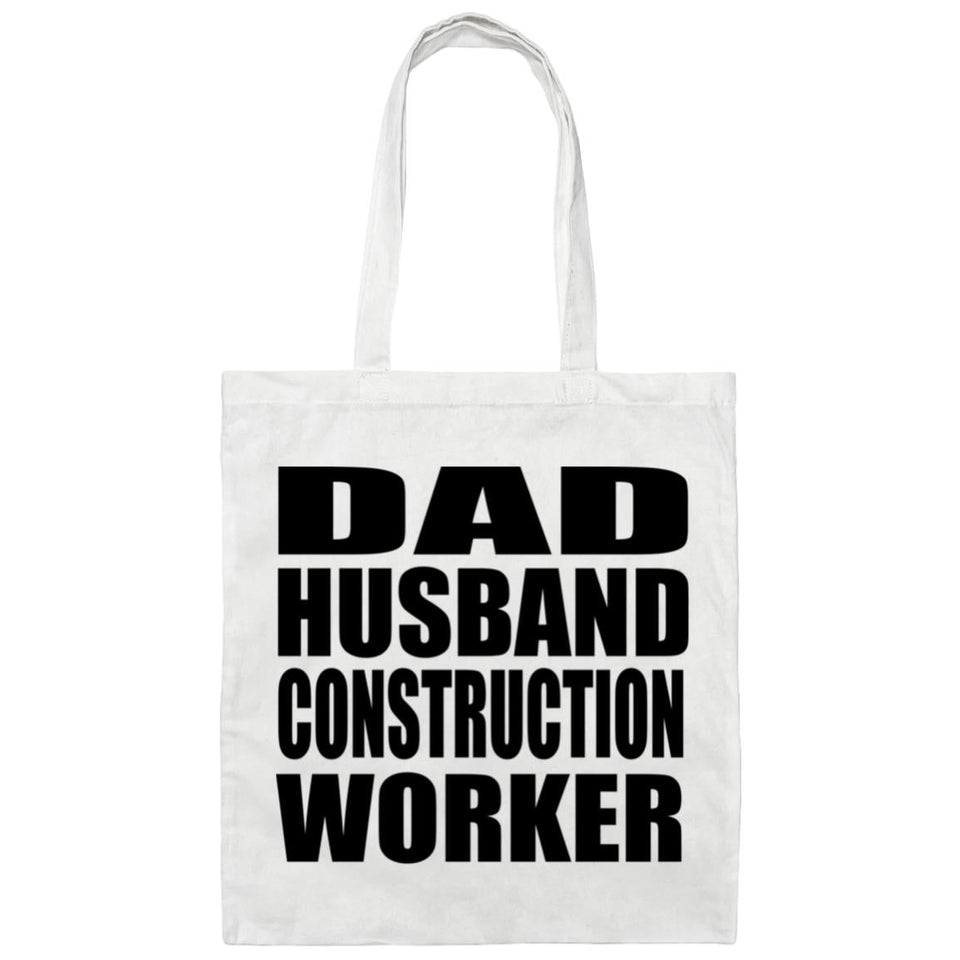 Dad Husband Construction Worker - Tote Bag White