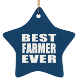 Best Farmer Ever - Star Ornament