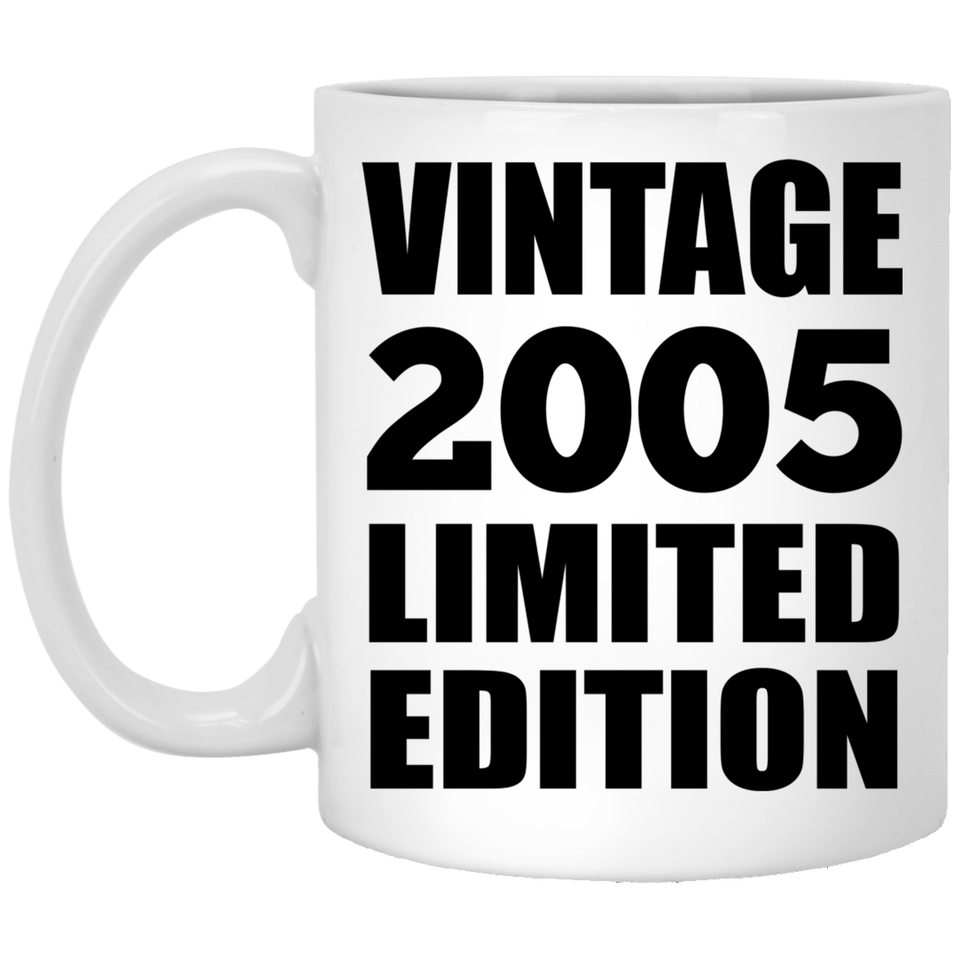 19th Birthday Vintage 2005 Limited Edition - 11oz Coffee Mug