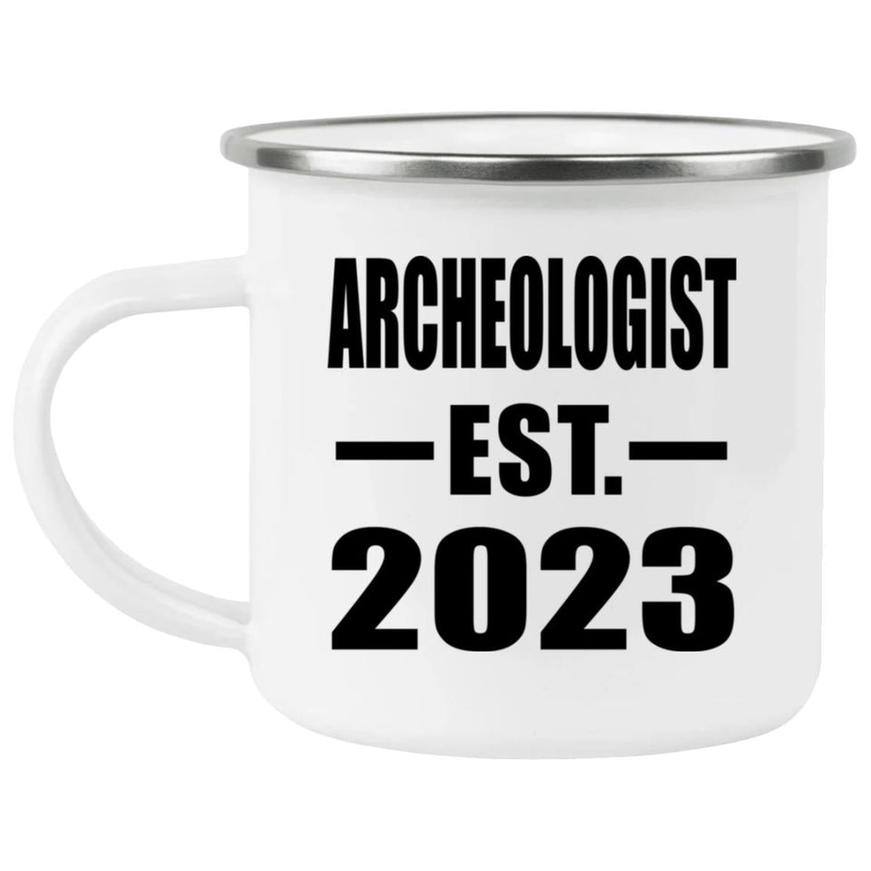 Archeologist Established EST. 2023 - 12oz Camping Mug