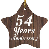 54th Anniversary 54 Years Anniversary - Star Ornament D