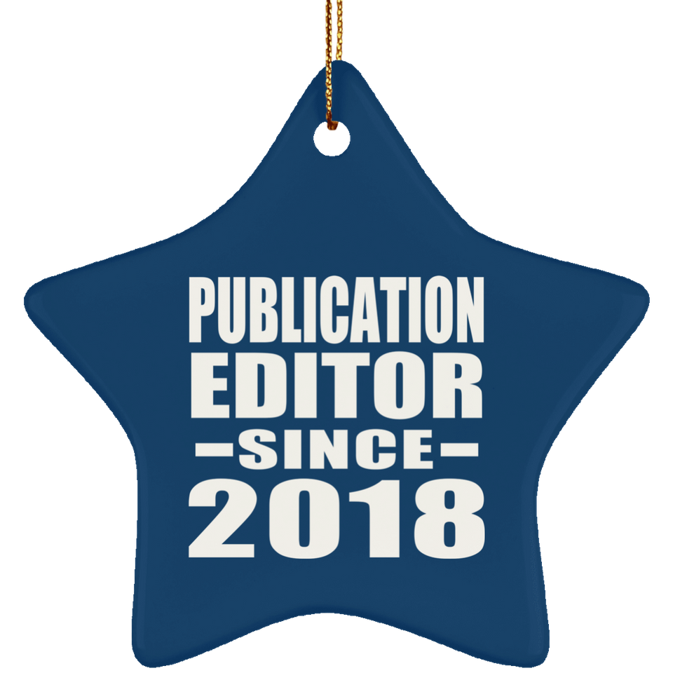 Publication Editor Since 2018 - Star Ornament