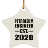 Petroleum Engineer Established EST. 2020 - Star Ornament