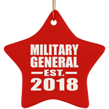 Military General Established EST. 2018 - Star Ornament