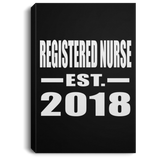 Registered Nurse Established EST. 2018 - Canvas Portrait