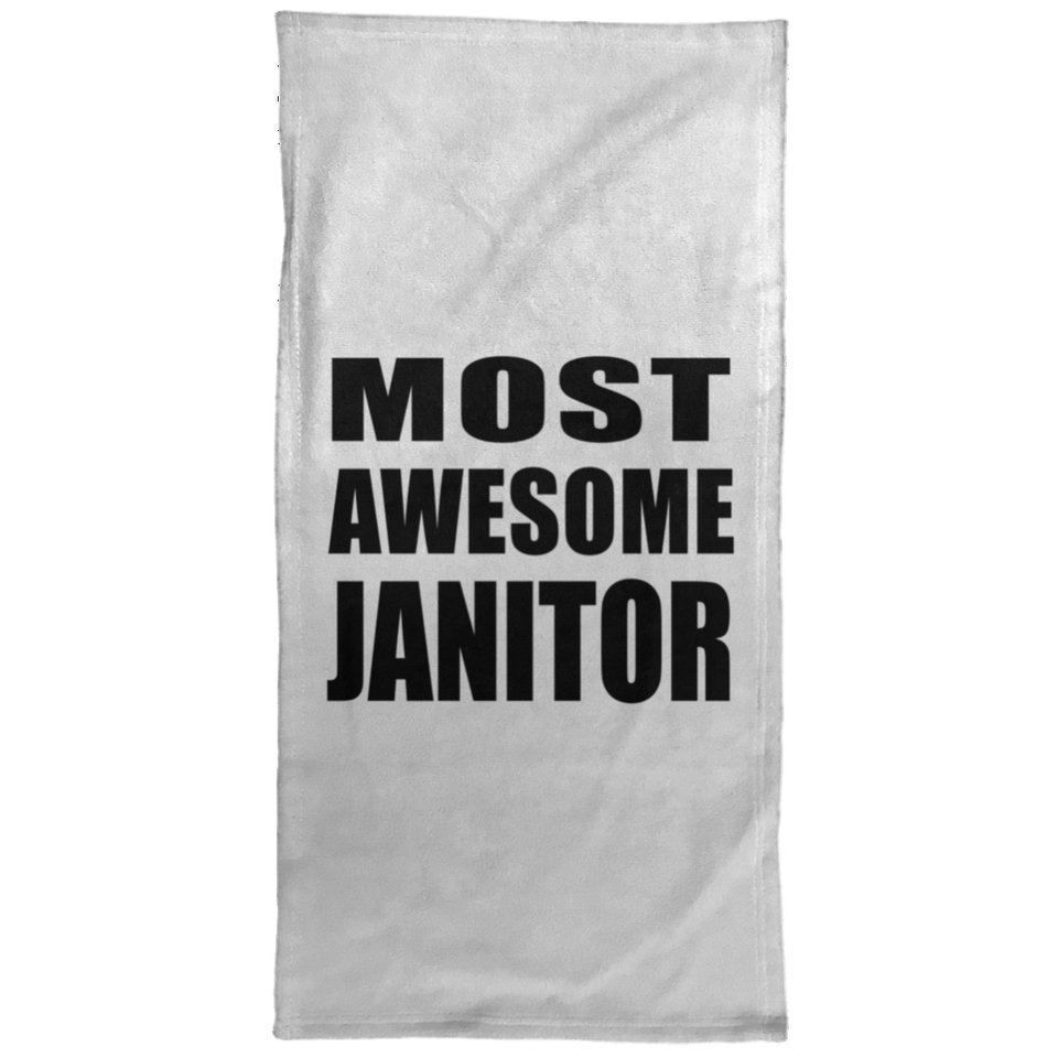 Most Awesome Janitor - Hand Towel