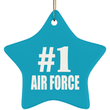 Number One #1 Air Force - Star Ornament