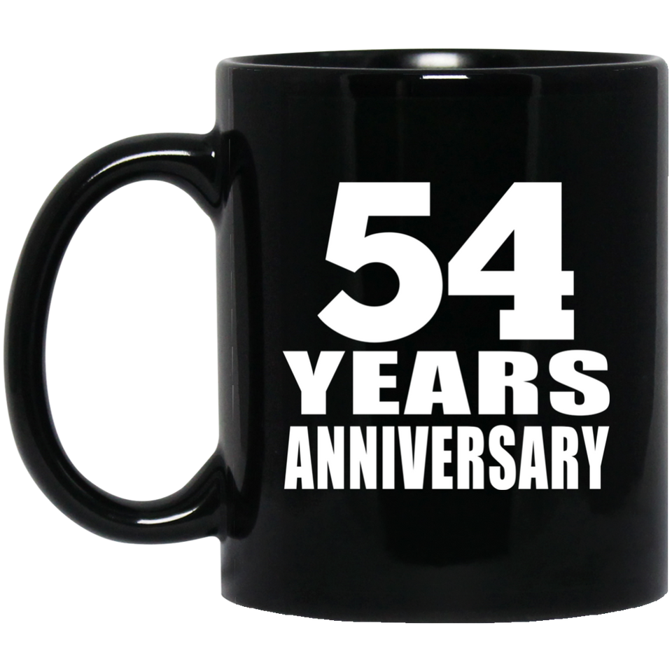 54th Anniversary 54 Years - 11 Oz Coffee Mug Black