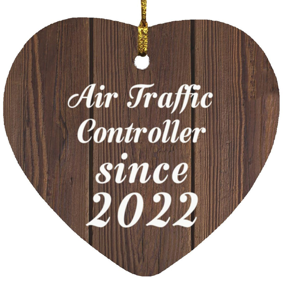 Air Traffic Controller Since 2022 - Heart Ornament D