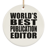 World's Best Publication Editor - Circle Ornament