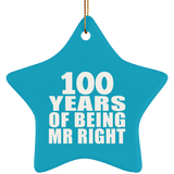 100th Anniversary 100 Years Of Being Mr Right - Star Ornament