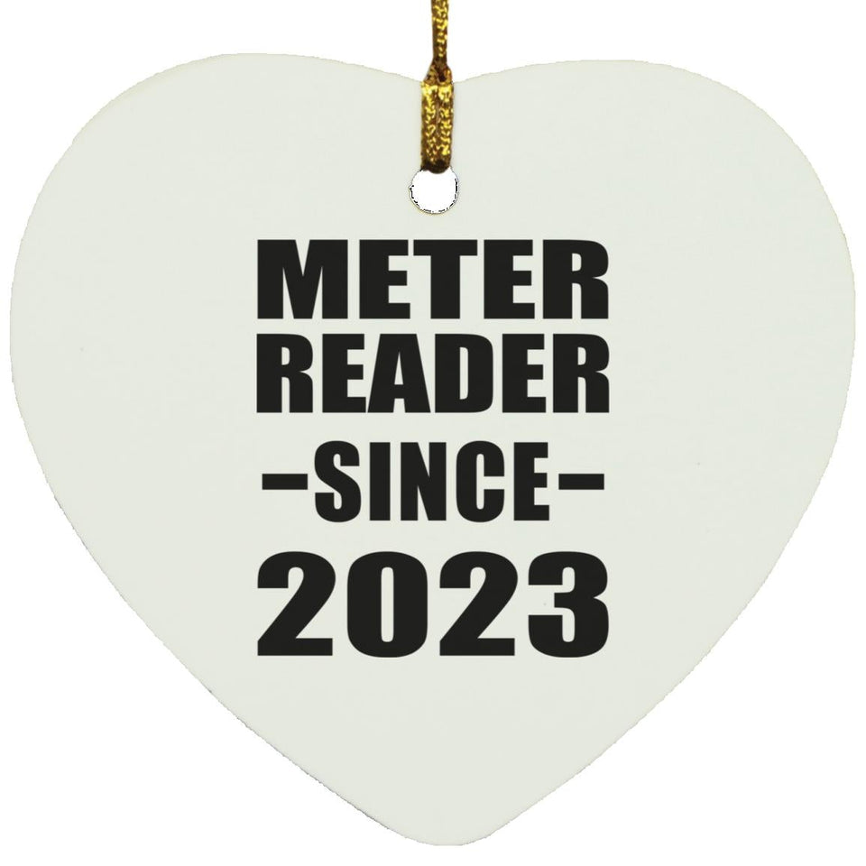 Meter Reader Since 2023 - Heart Ornament