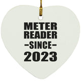 Meter Reader Since 2023 - Heart Ornament