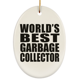 World's Best Garbage Collector - Oval Ornament